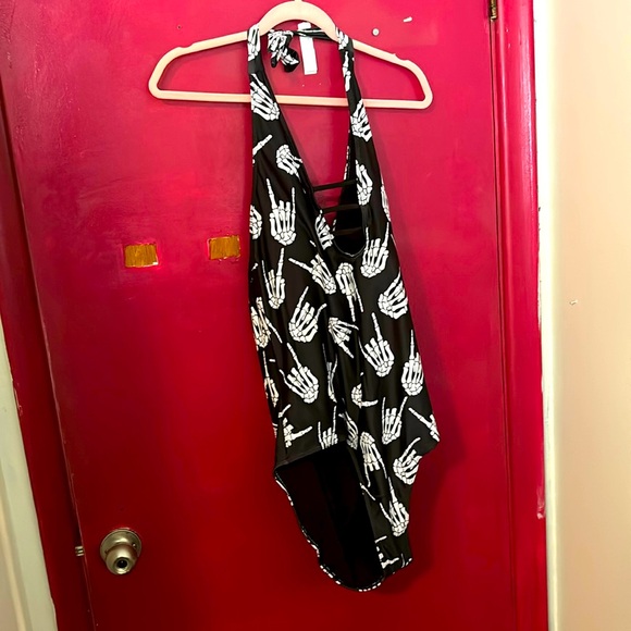 Rock n’ Roll Skeleton Bathing Suit - Picture 1 of 2